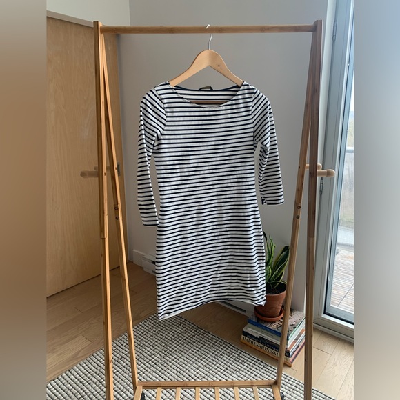 Nautical Stripe Cotton Minidress - Picture 1 of 4